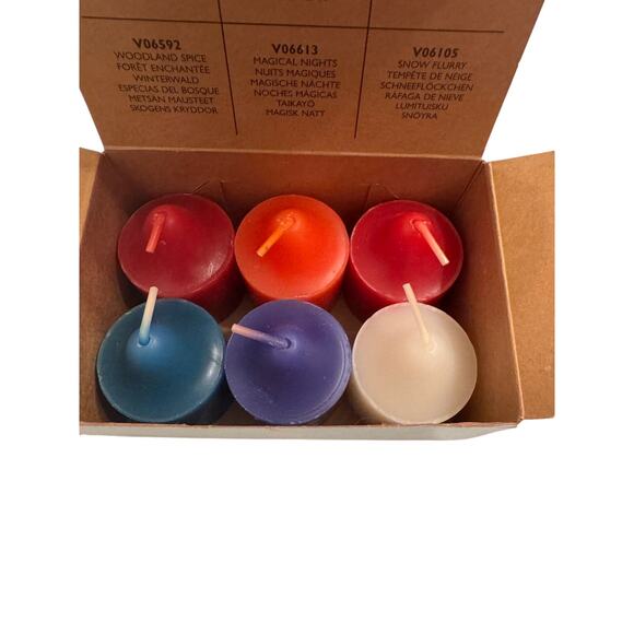 NIB PartyLite Vintage 2004 Holiday Sampler Votive Candles Set of 6 CS0261 - Picture 3 of 4